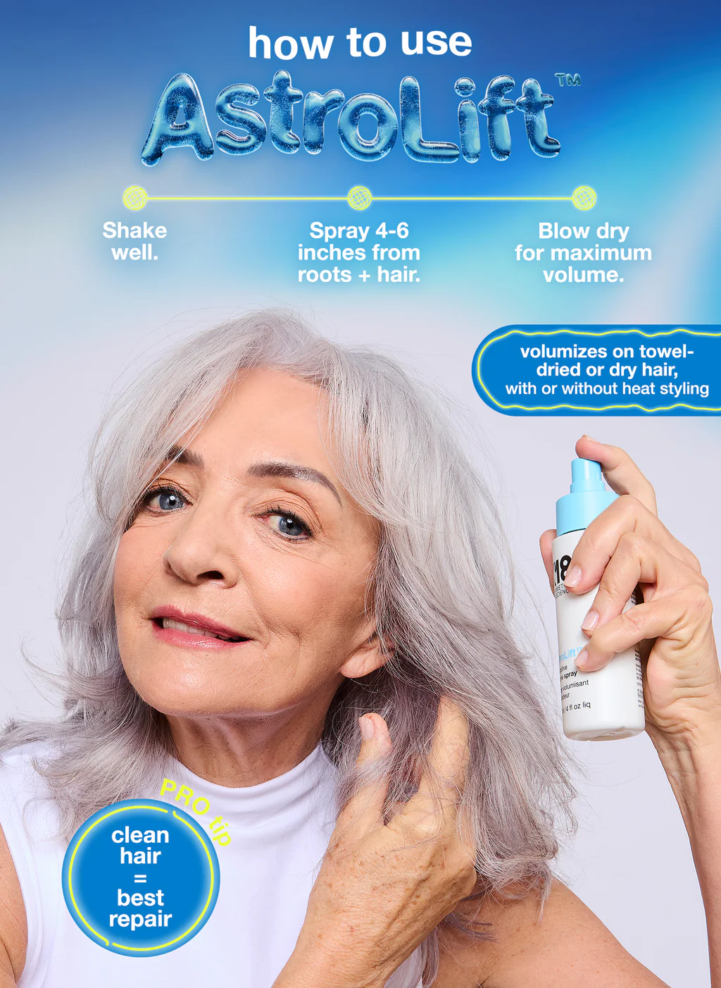 K18 ASTROLIFT™ REPARATIVE VOLUME SPRAY | FREE 1pc K18 Hair Mask 5ml