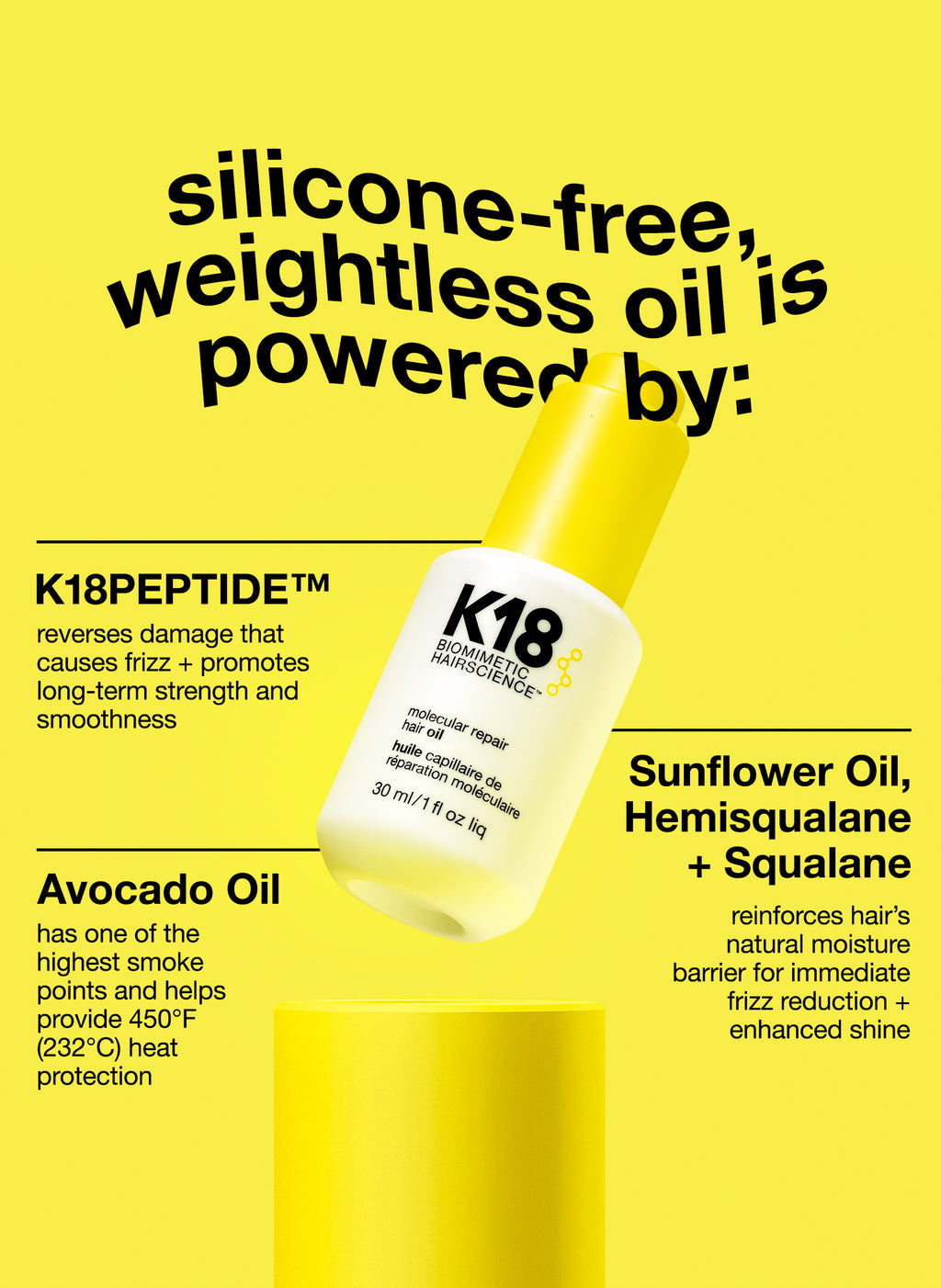 K18 Molecular Repair Hair Oil 30ml