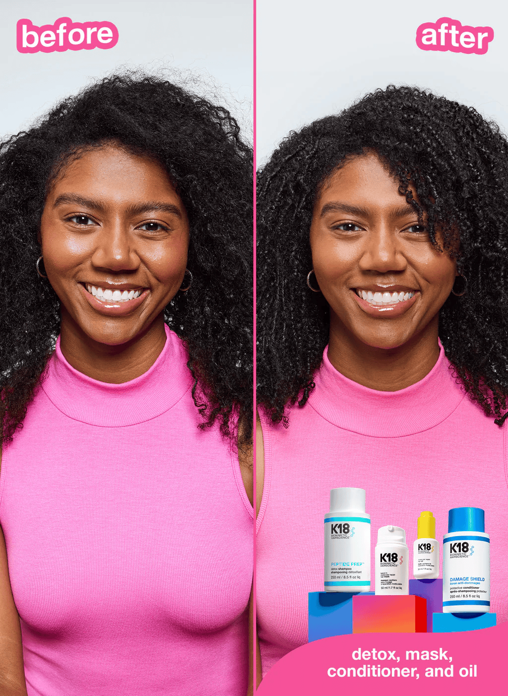 K18 Damage Shield PH Protective Conditioner 250ml | FREE 1pc K18 Hair Oil 1ml