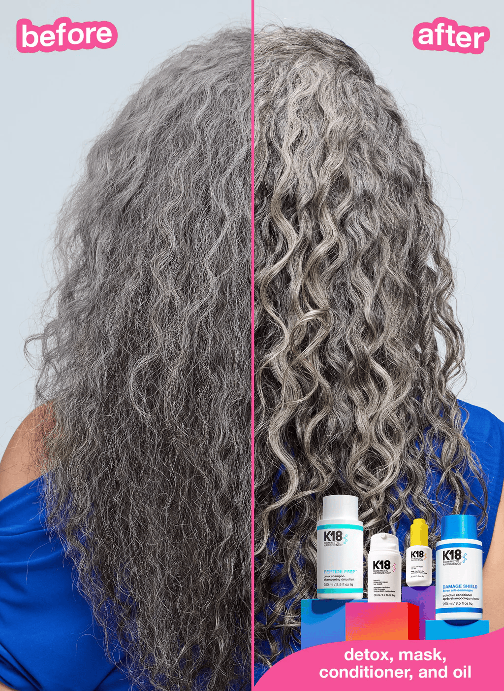 K18 Damage Shield PH Protective Conditioner 250ml | FREE 1pc K18 Hair Oil 1ml