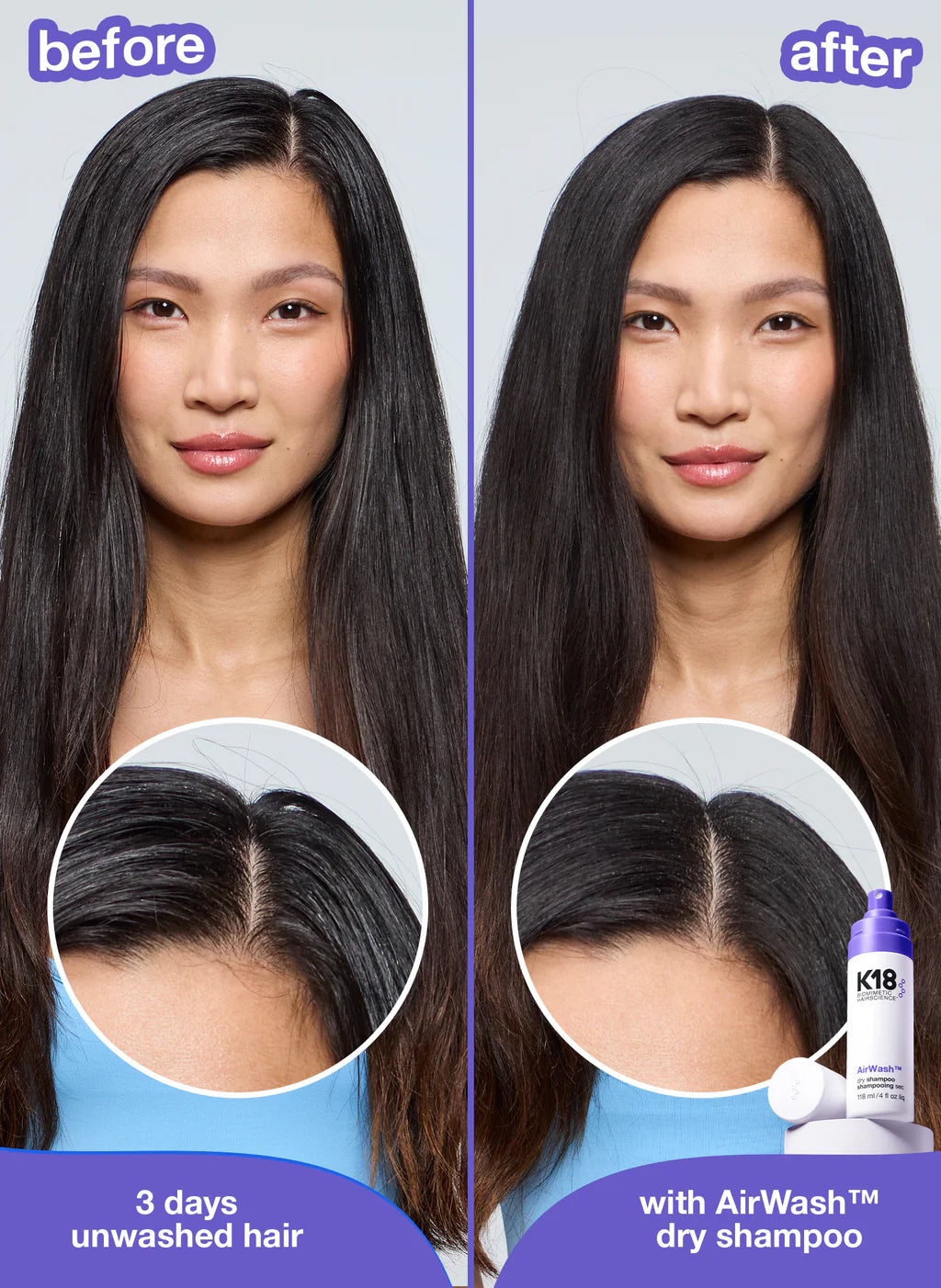 K18 AirWash™ Dry Shampoo 118ml | FREE 1pc K18 Hair Mask 5ml