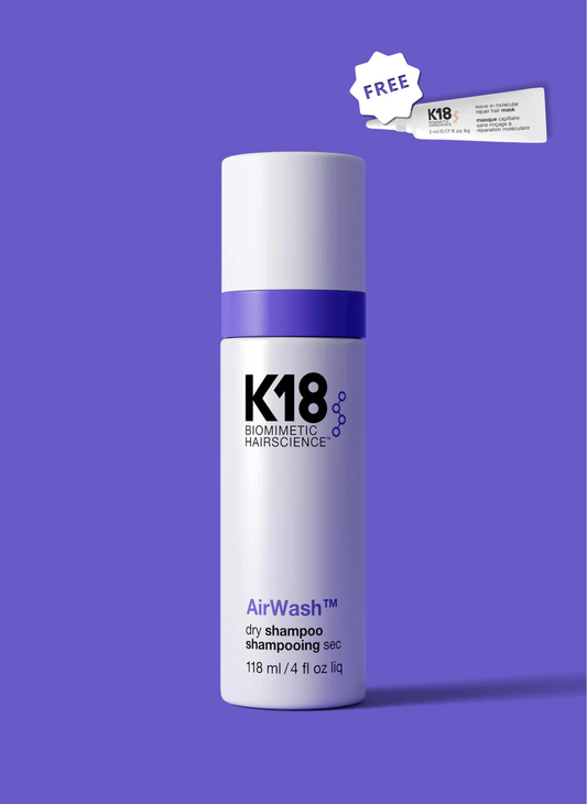 K18 AirWash™ Dry Shampoo 118ml | FREE 1pc K18 Hair Mask 5ml