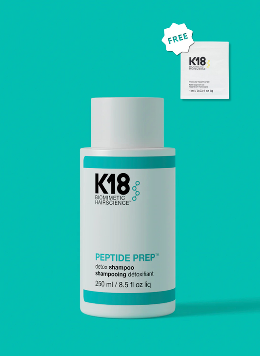 K18 PEPTIDE PREP™ Detox Shampoo 250ml  | FREE 1pc K18 Hair Oil 1ml