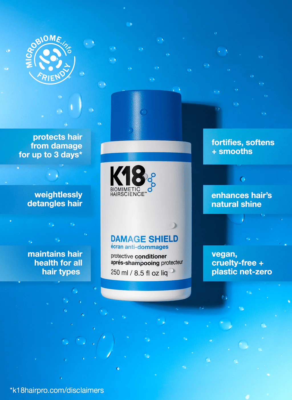 K18 Damage Shield PH Protective Conditioner 250ml | FREE 1pc K18 Hair Oil 1ml