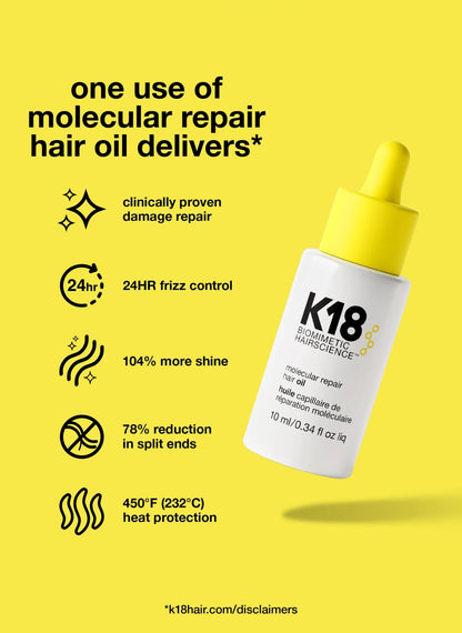 K18 Molecular Repair Hair Oil 10ml